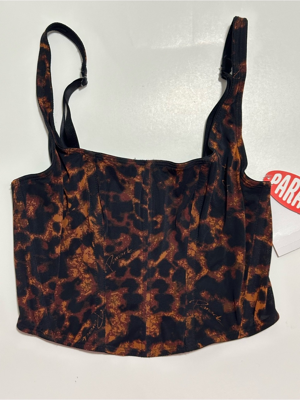 Parade Leopard Print Corset Top - Size S